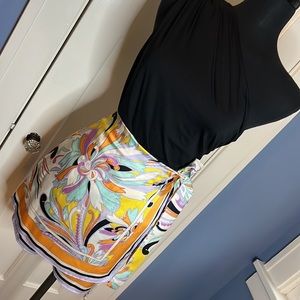 Zara printed wrap skort